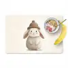 Konijn - Muts - Oren - Beige Placemat vinyl groot -zzzproduct_Kitchenyeah-website