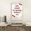 Quote - Tekstballon - Hartjes plexiglas 5mm klein -sfeer1