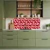 Modern - Abstract - Rood keuken achterwand 2 middel 871 -sfeer3