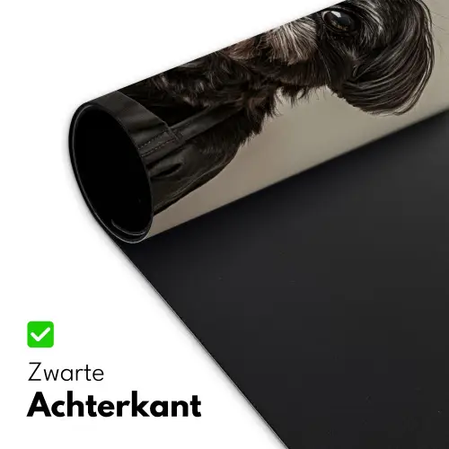 Kokskleding - Zwart - Hondje Muismat XXL klein -sfeer2