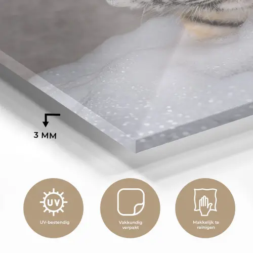 Welpje - Bad - Geel plexiglas 5mm klein -sfeer2
