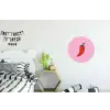 Peper - Rood - Illustratie Wandcirkel aluminium klein -kinderkamer
