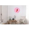 Peper - Rood - Illustratie Wandcirkel aluminium klein -woonkamer