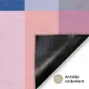 Stroken - Blauw - Patroon - Abstract Deurmat klein -antislip_NL