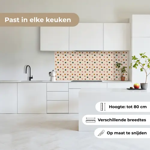 Bloemen - Patronen - Stippen keuken achterwand 2 middel 871 -sfeer4_NL