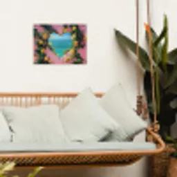 Hart - Zee - Muur tuinposter los doek klein -sfeer7