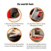 Kikker - Kleurrijk - Strepen - Ogen Inductie beschermer vinyl 3mm klein -zzzzzzz-td-werking