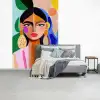 Portret - Vrouw - Modern fotobehang vinyl groot -slaapkamer