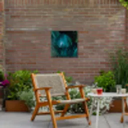 Inductie beschermer - Inductie afdekplaat - Tropical - Jungle - Bladeren - Groen Tuinposter op houten frame 2 cm dik klein -sfeer3
