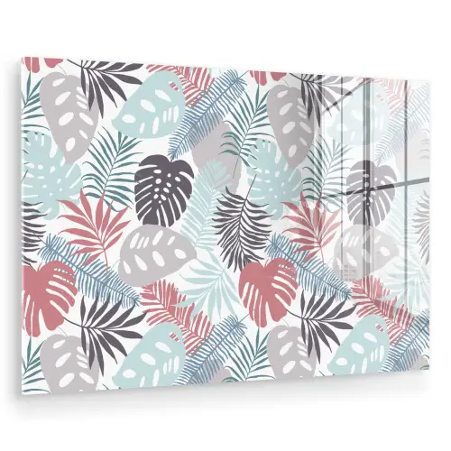 Bladeren - Jungle - Pastel - Tropisch plexiglas 5mm klein -zzzproduct_nieuw