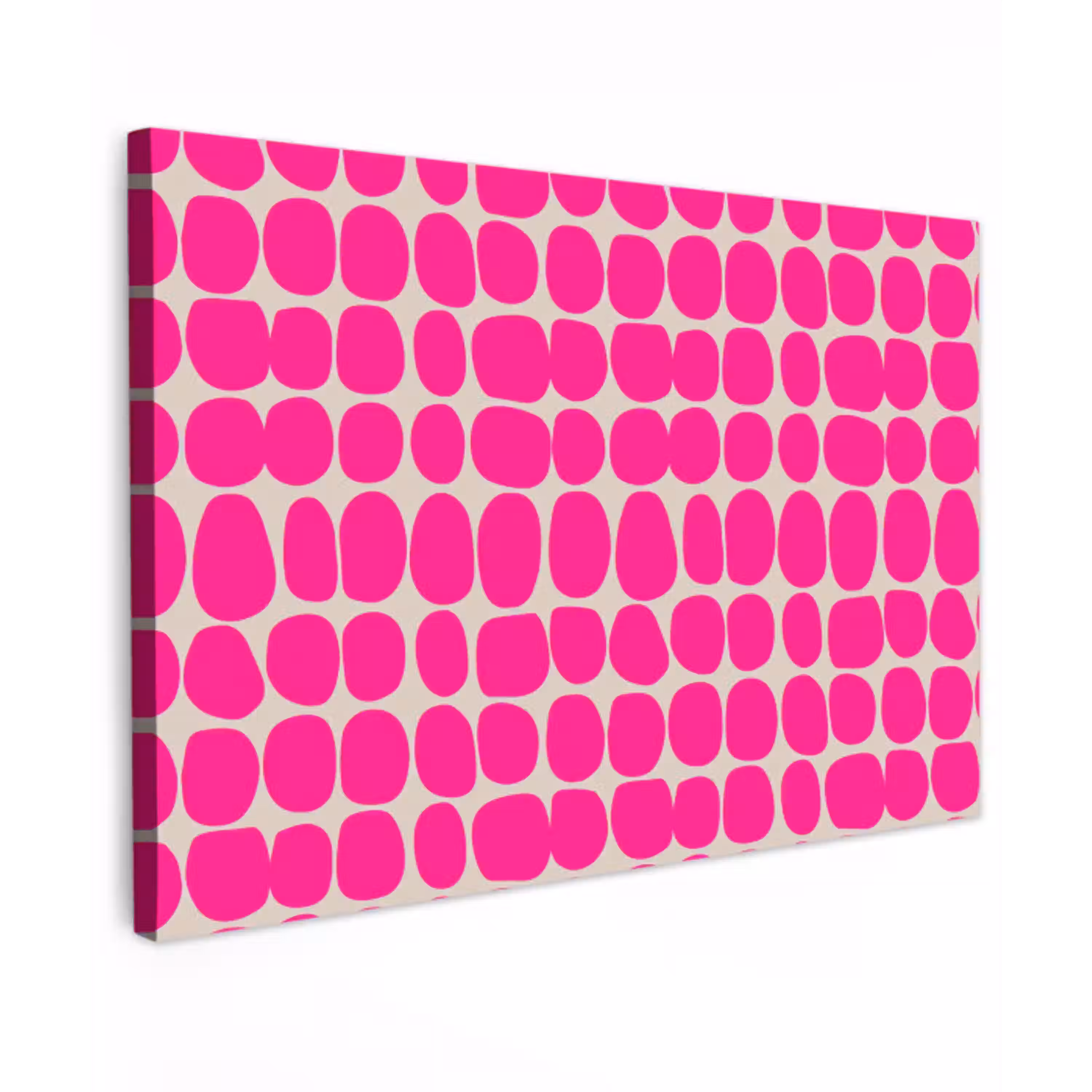 Stippen - Patroon - Roze canvas 2cm klein 34 -z3d