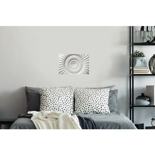 Schelp - Spiraal - Wit Muursticker klein -slaapkamer