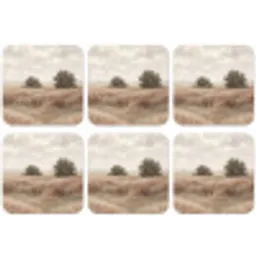 Landschap - Minimalistisch - Beige onderzetter kurk middel -zkaufland3dotto