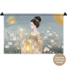 Aziatisch - Vrouw - Kimono Wandkleed katoen klein -t3d_DE
