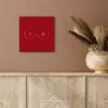 Minimalistisch - Lijnillustratie - Rood aluminium wit klein -sfeer4
