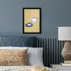 Theepot - Kopje - Beige - Illustratie fotolijst zwart zonder passe partout klein -sfeer3