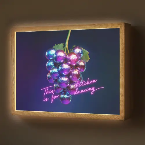 Quote - Neon - Disco - Druiven Light Box met batterij (Wandlamp) middel -z3d_website