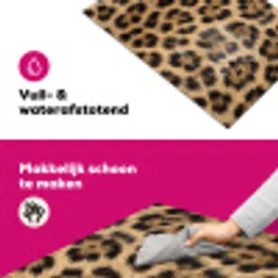 Luipaard - Vacht - Klassiek - Bruin Inductie beschermer vinyl 3mm klein -wsfeer6_website
