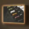 Wijn - Flessen - Variatie - Smaken Light Box met batterij (Wandlamp) middel -z3d_website