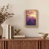 Lavendelveld - Quote - Zonsondergang Light Box met kabel (Tafellamp) klein -sfeer2