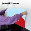 Today is a good day - Rood - lichtblauw Inductie beschemer met haakjes klein -ky-ophangen-nl