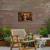 Vrouwen - Bloemen - Modern - Bril - Abstract Tuinposter op houten frame 2 cm dik klein -sfeer3