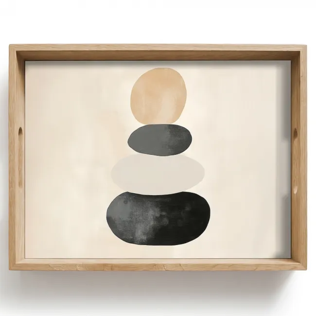 Plateau - Japandi - Wabi sabi - Beige