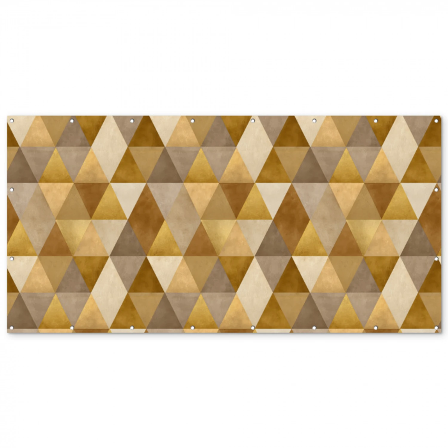 Geometrisch - Driehoek - Goud Balkonbeschermer Duitsland klein 596 -zz_3d
