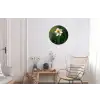 Narcis - Bloem - Wit - Grassprieten Wandcirkel aluminium klein -woonkamer