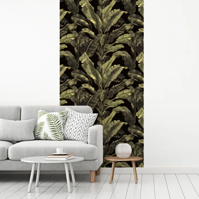 Botanisch - Bladeren - Groen fotobehang vinyl groot 64 -woonkamer