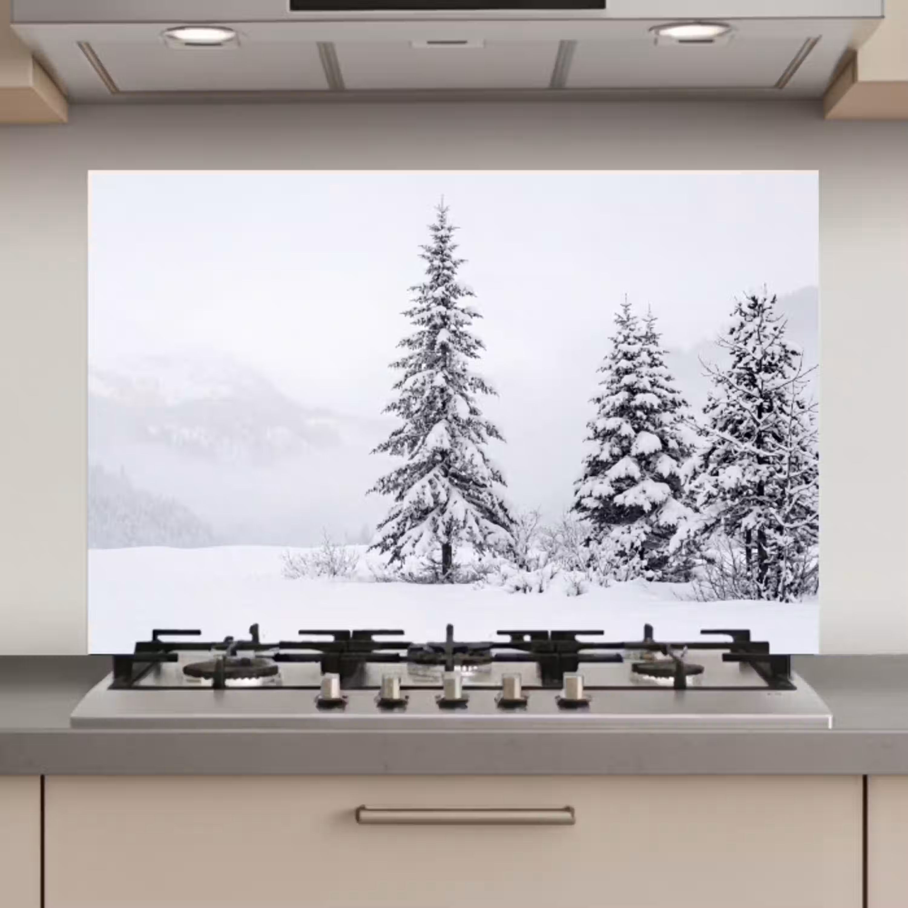 Fijnsparren - Sneeuw - Winter - Landschap - Stilte keuken achterwand spatscherm klein -3d_website