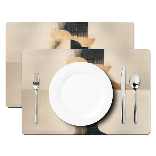 Goud - Vrouw - Rechthoeken Placemat vinyl groot -zzsfeer2_Kitchenyeah-website