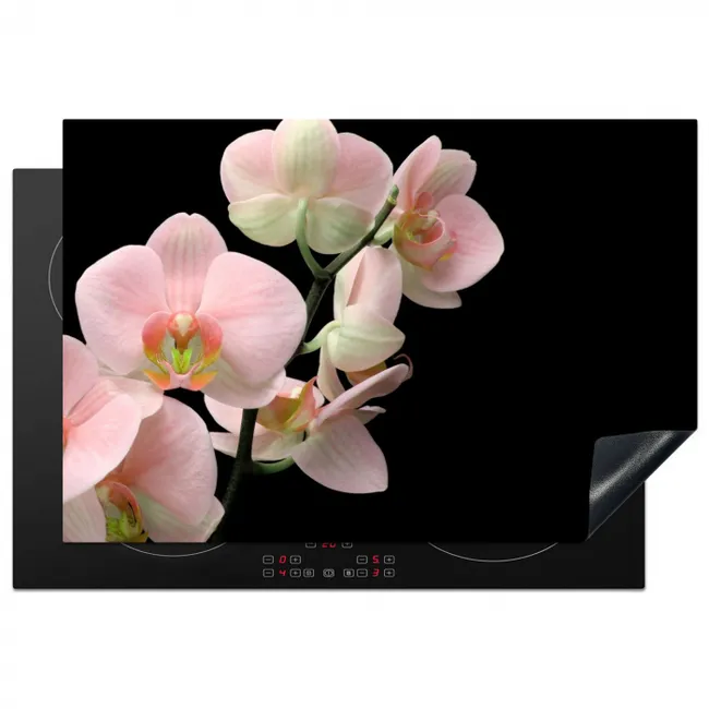 Zachte Roze Orchideeënfluistering Inductie beschermer vinyl 3mm klein -3d