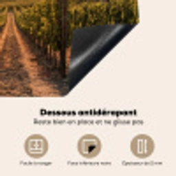 Wijngaard - Zonsondergang - Landschap Inductie beschermer vinyl 3mm middel -usfeer4_FR