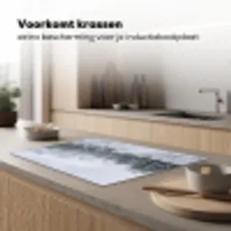 Weg - Bergen - Sneeuw - Naaldbos - Avontuurlijk Inductie beschermer vinyl 3mm klein -sfeer1