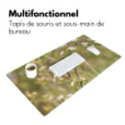 Putter - Bloesem - Lente - Natuur - Kleurrijk Muismat XXL klein -zsfeer4_frans