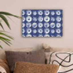 Borden - Floraal - Blauw canvas 2cm klein 34 -sfeer1