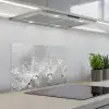 Paardenbloem - Waterdruppels - Stilleven - Modern keuken achterwand spatscherm klein -3d_schuin