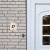Lichtroze met stippen - Traditioneel Naambord Huisje klein -sfeer1