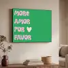 Amor - Valentijn - Groen - Tekst Textielframe zwart klein -sfeer3