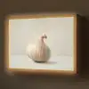Knoflook - Natuurlijk - Beige Light Box met batterij (Wandlamp) middel -z3d_website