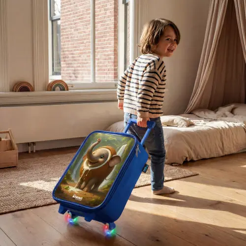 Coconote Elephante Kinderkoffer - Blauw klein -sfeer1