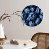 Bessen - Blauw - Fruit Wandcirkel kunststof plaat 5mm dik klein -sfeer4