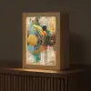 Kunst - Abstract - Aesthetic - Goud Light Box met kabel (Tafellamp) klein -z3d_website