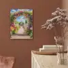 Doorkijk - Bloemen - Kleurrijk - Natuur PET vilt klein -sfeer4