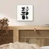 Japandi - Zwart - Abstract aluminium wit klein -sfeer3