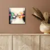 Abstract - Kleurexplosie - Landschap aluminium wit klein -sfeer4