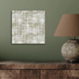 Linnen - Patroon - Groen aluminium wit klein 46 -sfeer2