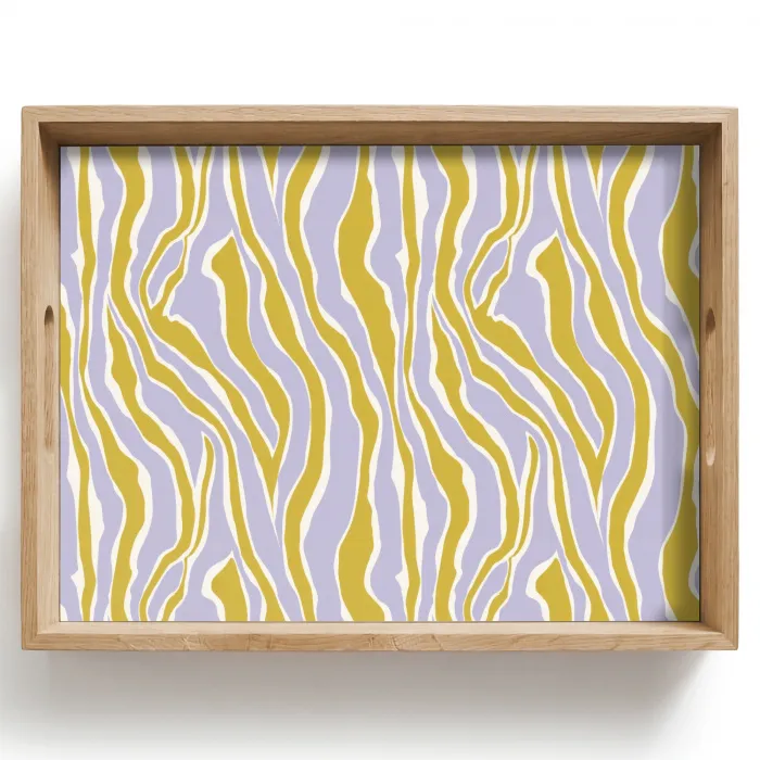 Zebra - Modern - Meerkleurig Dienblad Rechthoek middel 911 -z3d_shopping
