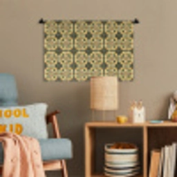 Ornament - Patroon - Groen Wandkleed katoen klein 269 -wsfeer4_kind